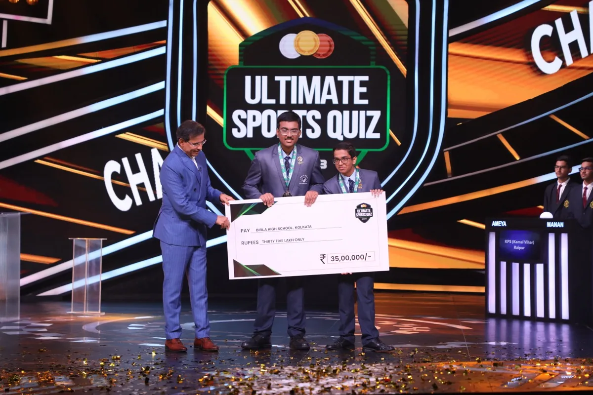 Prize cheque — Birla High School